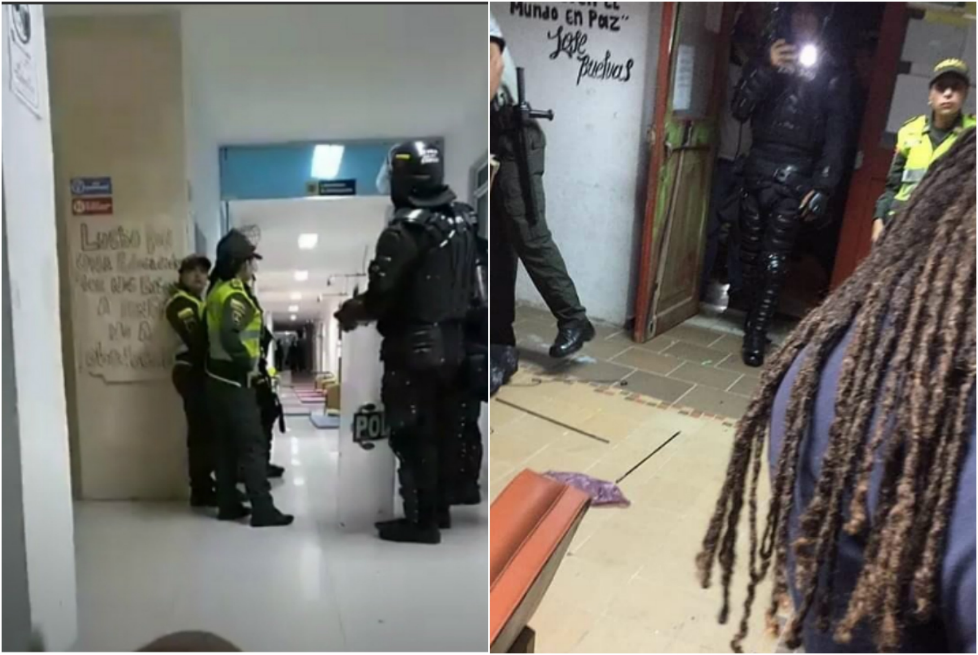 Denuncian desalojo de estudiantes por el Esmad en la Universidad de Cartagena