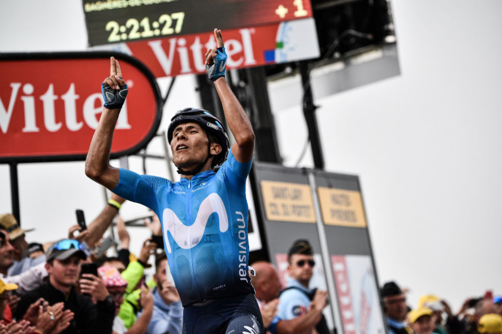 El triunfo de etapa de Nairo salvó al Movistar de un Tour gris
