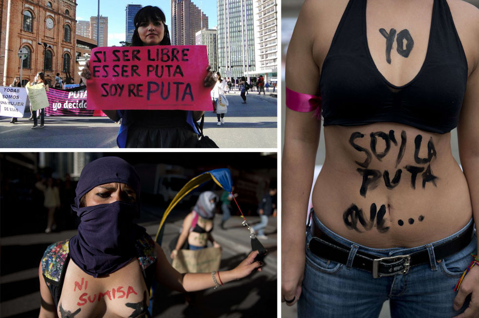 La «Marcha de las Putas», en imágenes