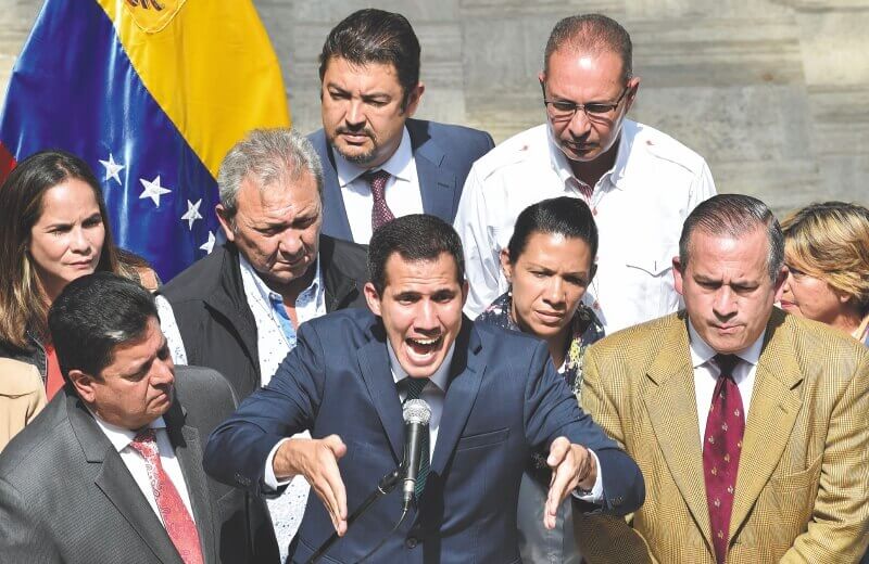 La Asamblea Nacional, liderada por Juan Guaidó, ha sido clave en la articulación de la oposición venezolana. / AFP