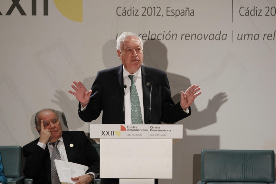 Crisis europea, más política que económica: Canciller español