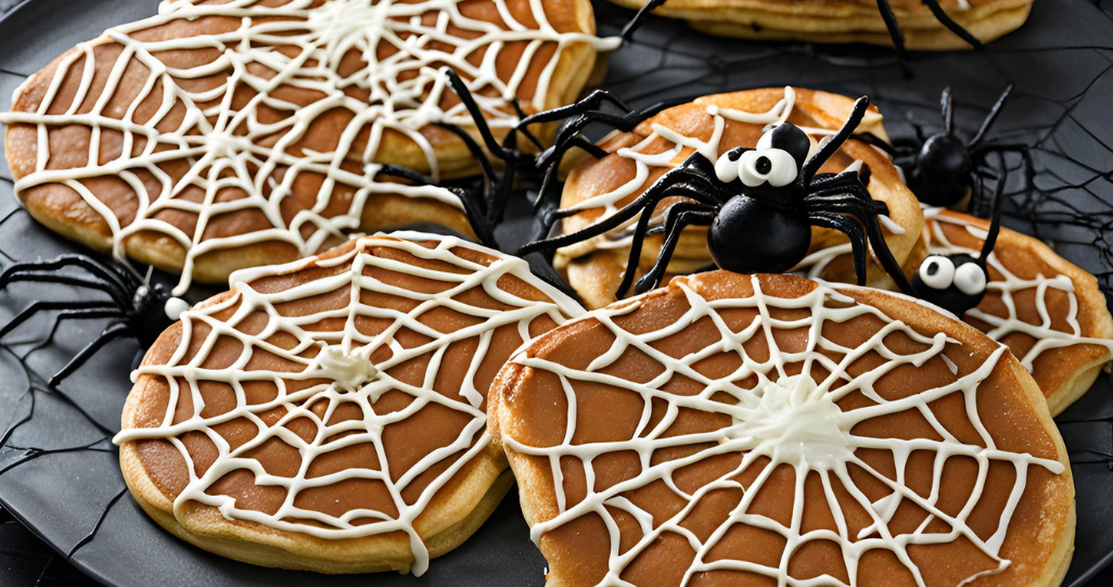 Receta para hacer “pancakes” de telaraña en Halloween