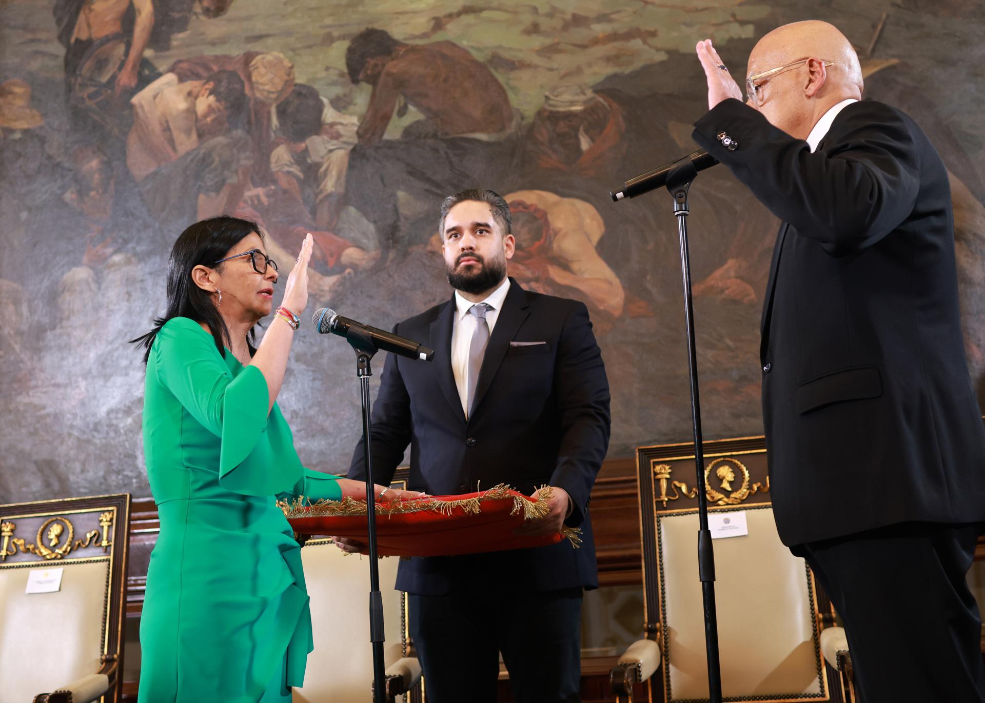 Delcy y Jorge Rodríguez
