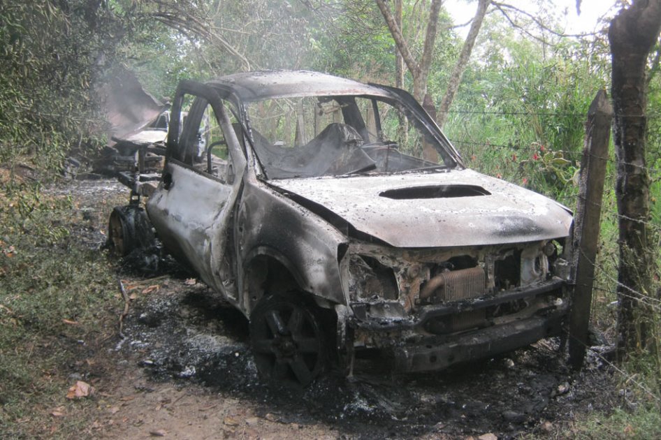 Dos muertos deja carro bomba de Farc en Caloto, Cauca