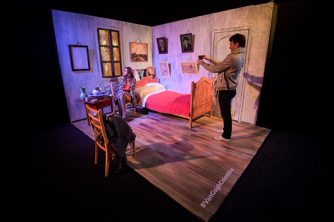 Fotografías de la exposición 'Beyond Van Gogh", que estará en Bogotá hasta el 14 de agosto.