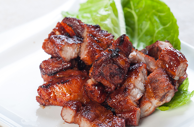 Papada de cerdo con salsa tamarindo, el plato preferido de cada semana