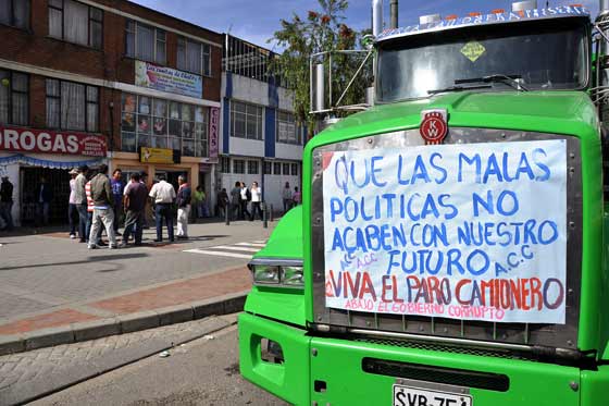 El paro camionero ya supera los 30 días. / Archivo 