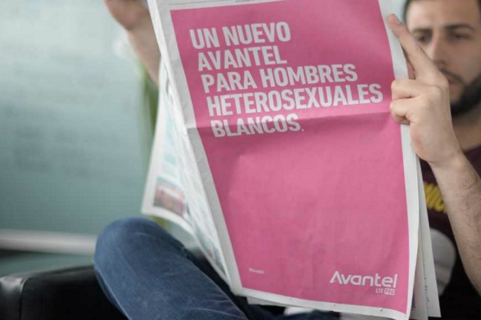 ¿Qué quiso decir Avantel con la polémica publicidad de “hombres heterosexuales blancos”?