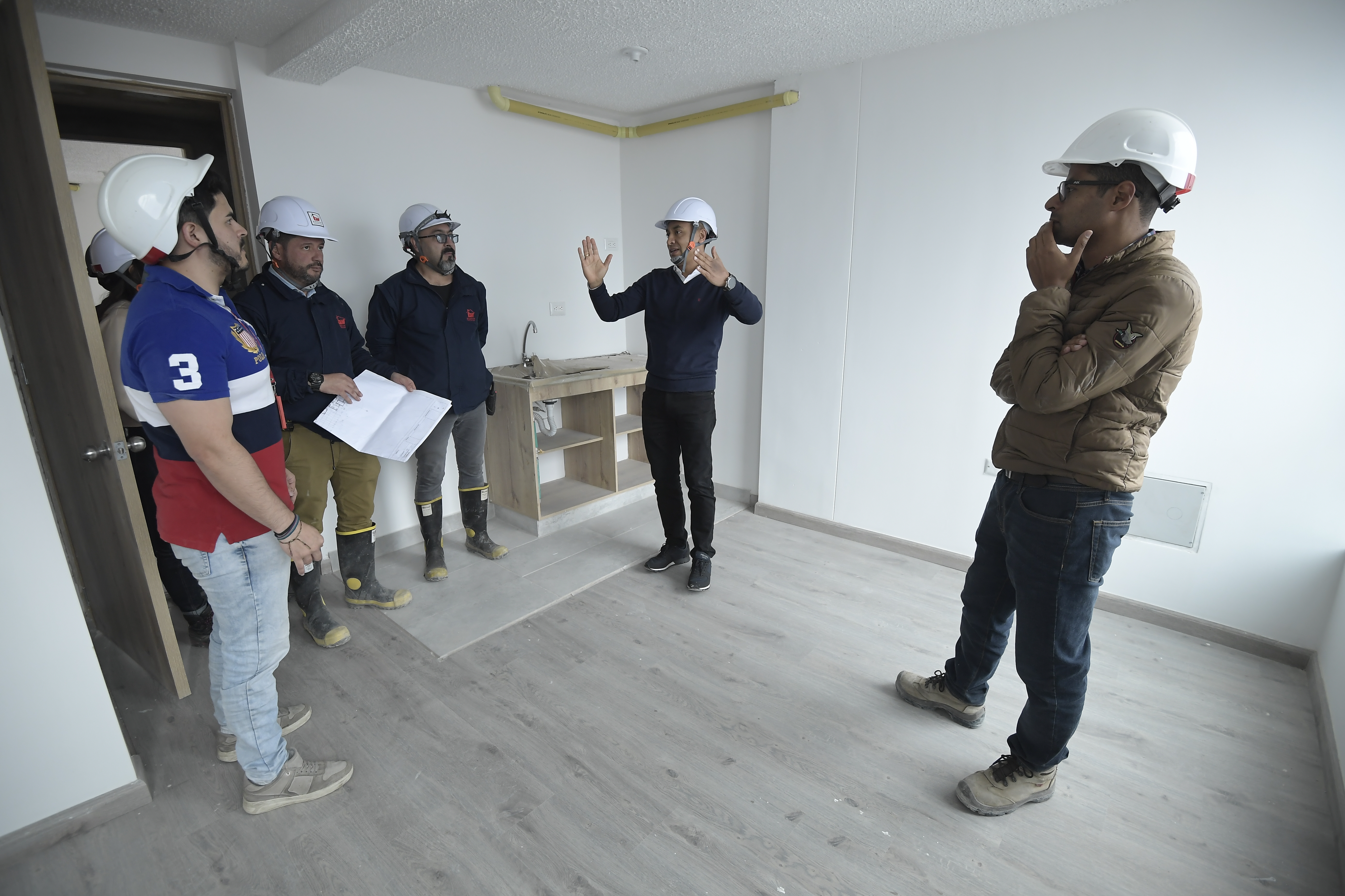 Obras de construcción de este edificio ubicado en la calle 26 con carrera 30, en Bogotá.