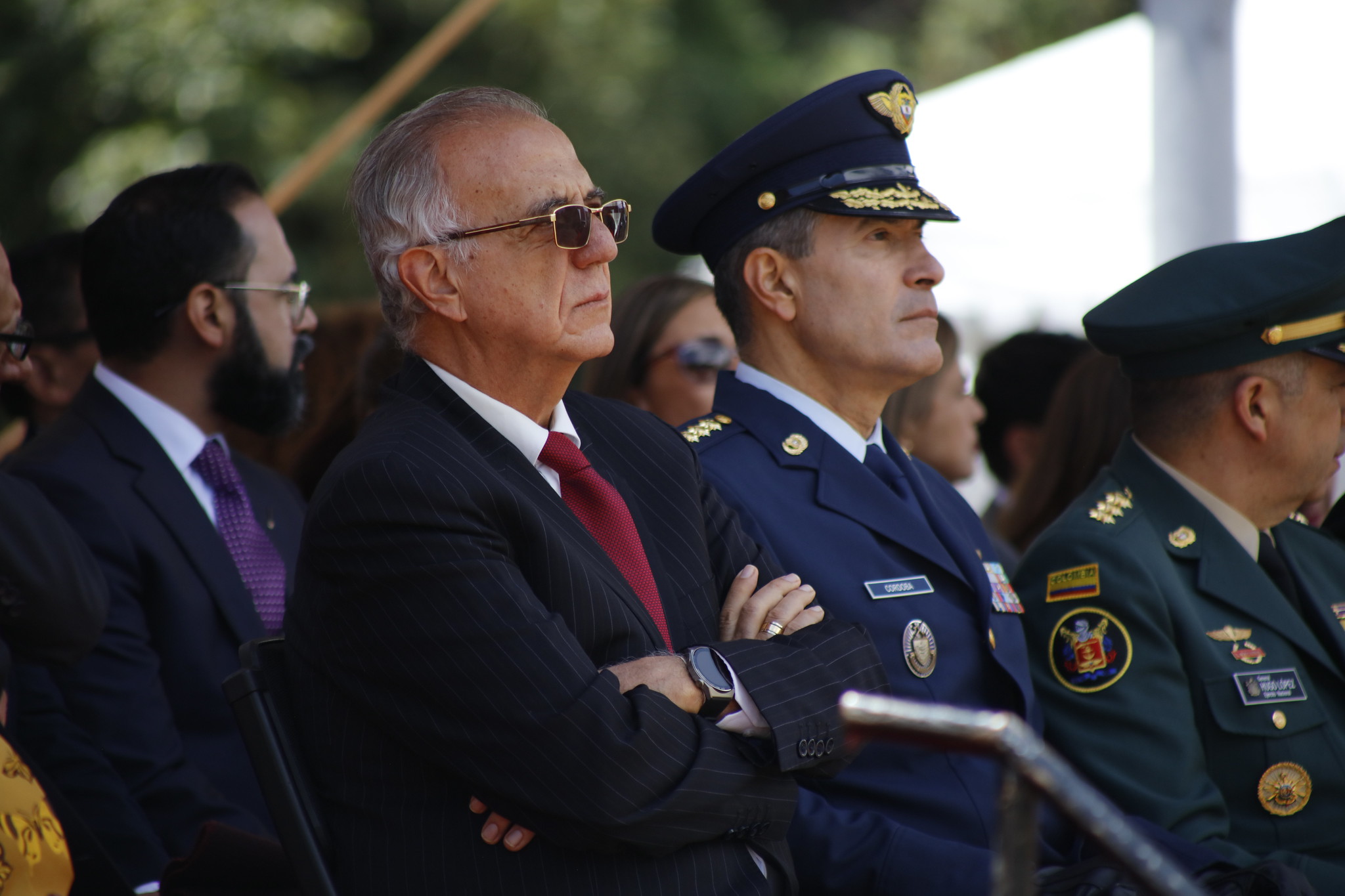 Ministro de Defensa, Iván Velásquez, en el puente de Boyacá, este 7 de agosto de 2024.