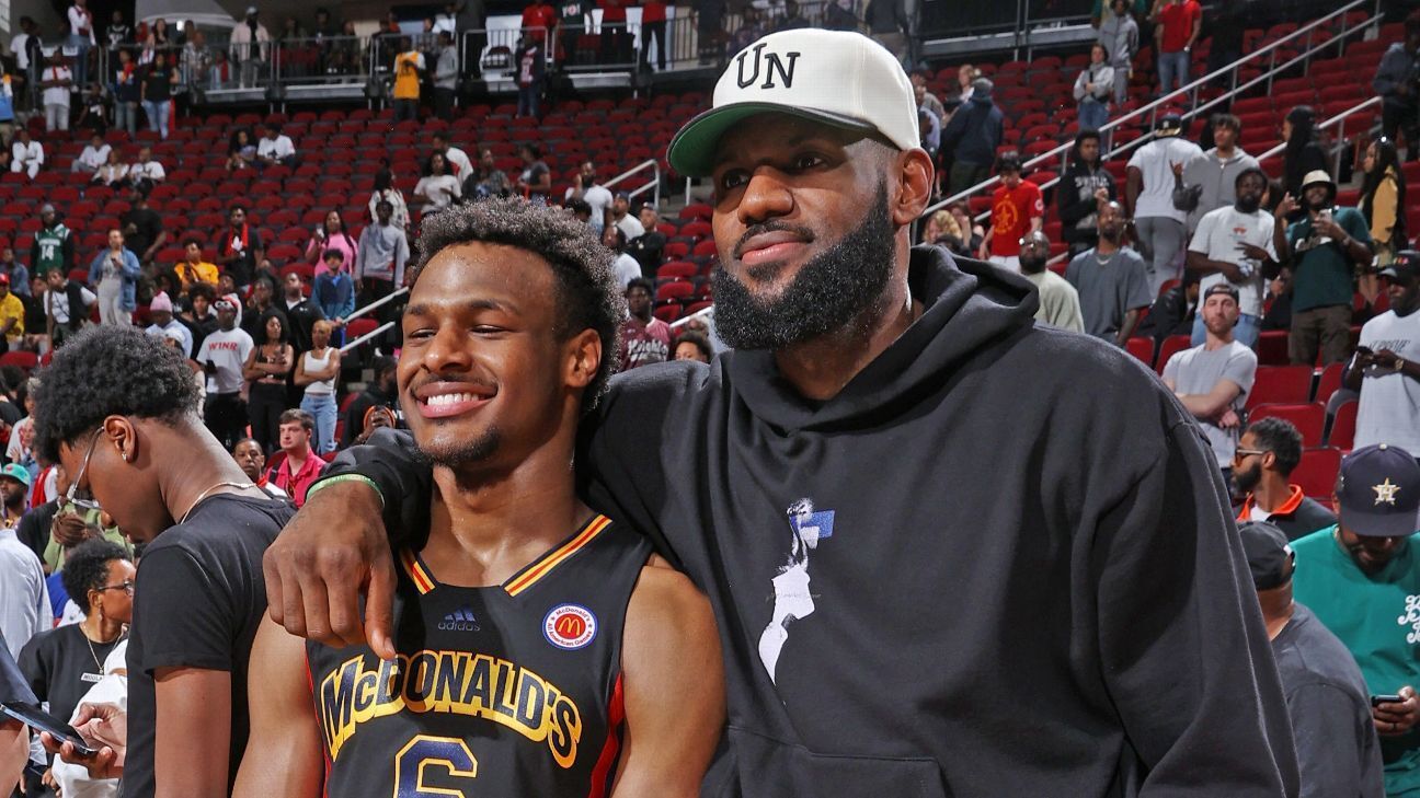 Los Lakers cumplen el sueño de LeBron James eligiendo a su hijo Bronny