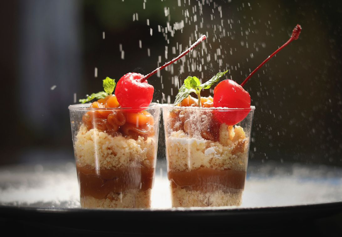 Postre de buñuelo y arequipe, una dulce tentación en tu mesa