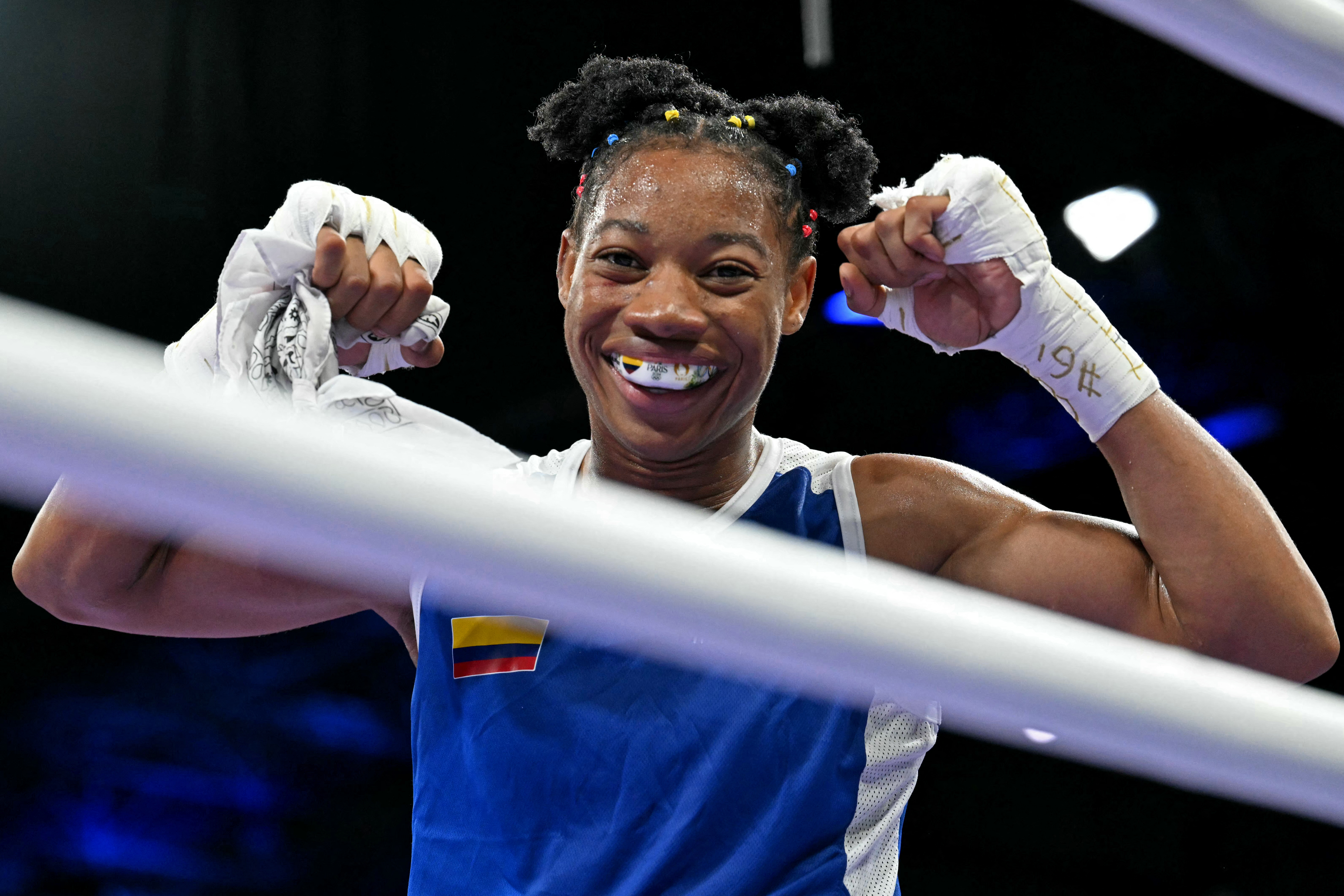 La boxeadora colombiana Angie Valdés debutó con victoria en los Juegos Olímpicos