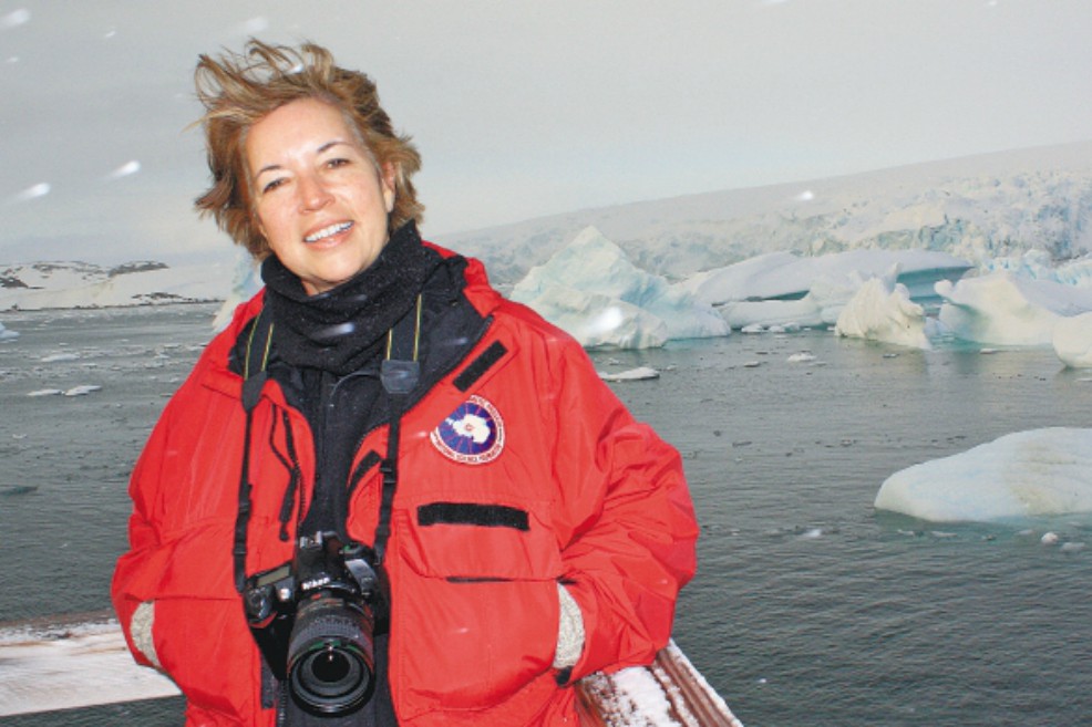 La última vez que Ángela Posada-Swafford estuvo en la Antártida fue en una expedición de la NASA. / Cortesía