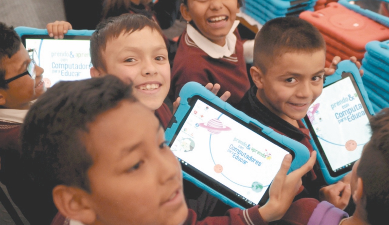 En Bogotá hay una tableta por cada seis estudiantes. / Secretaría de Educación