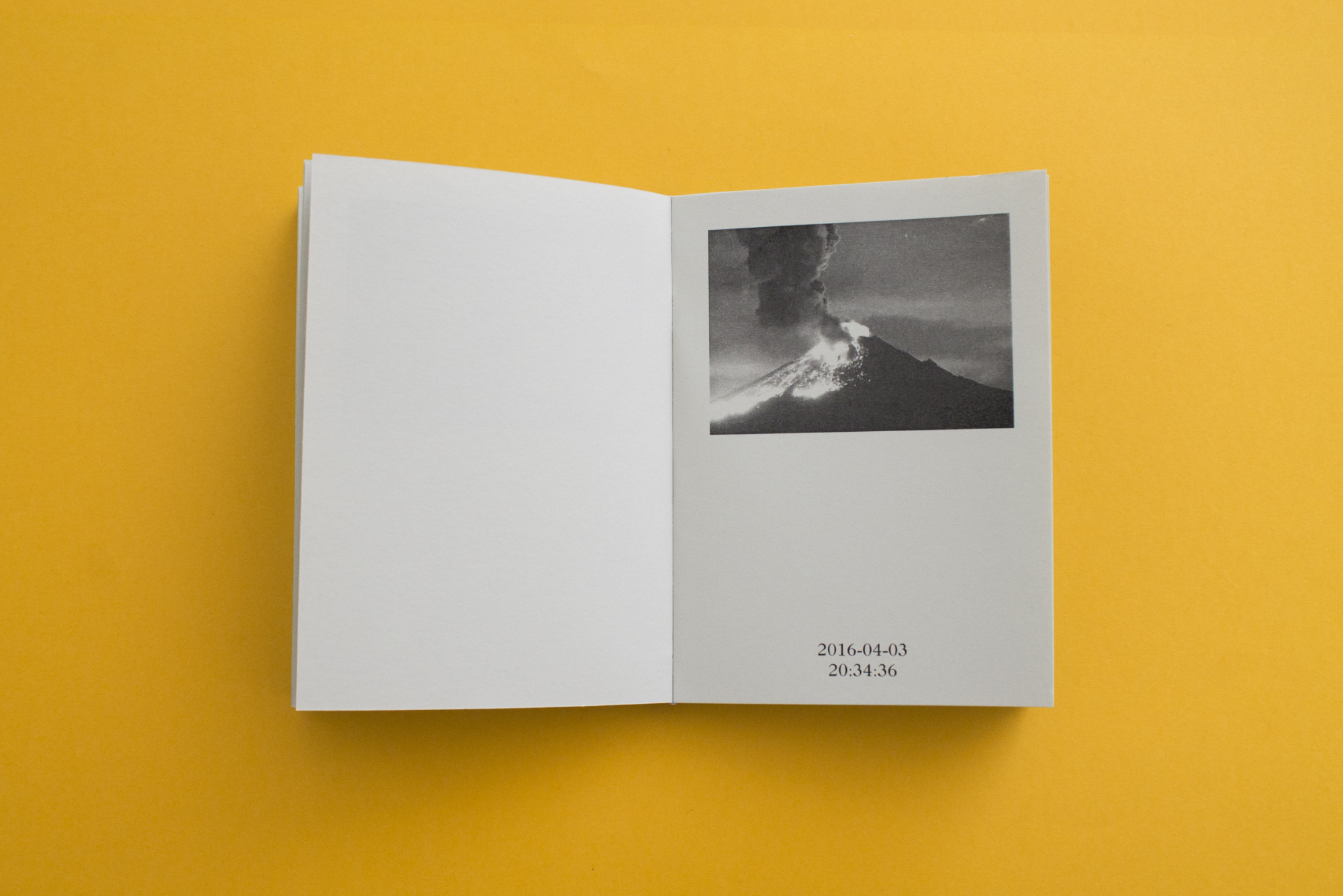 La erupción del Popocatéptl en formato flipbook