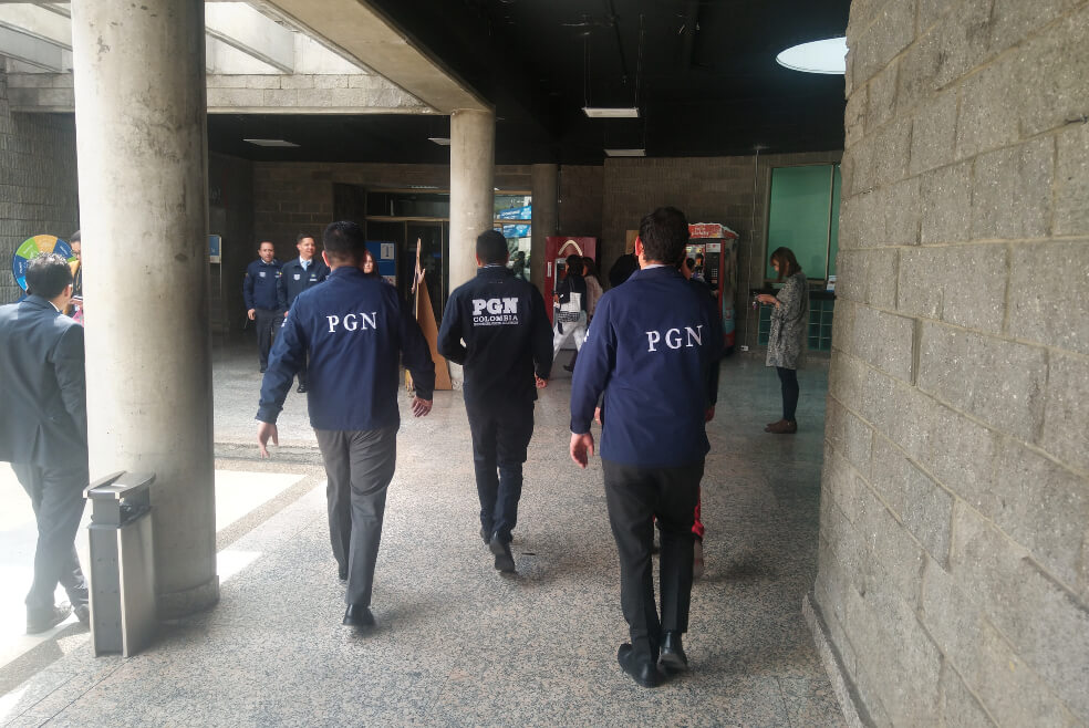 Procuraduría entra al búnker de la Fiscalía por denuncia en contra del fiscal Daniel Hernández