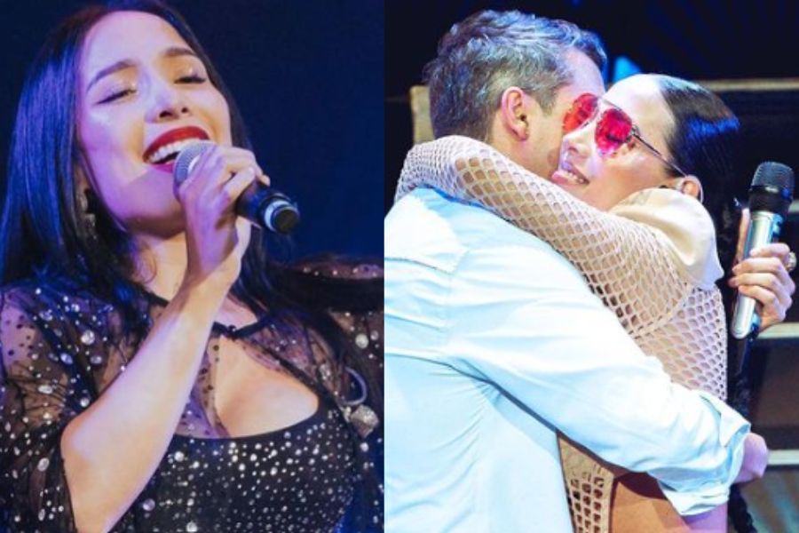 Luisa Fernanda W recuperó su seguridad y volvió a cantar junto a Pipe Bueno
