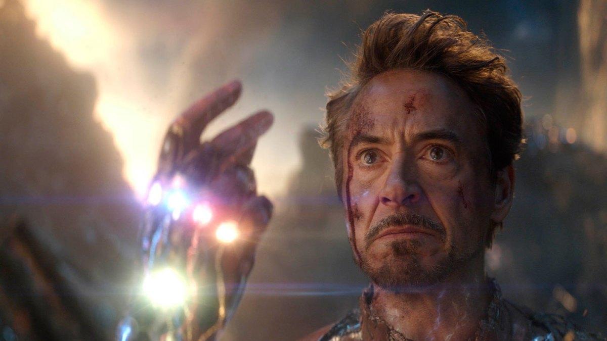 Robert Downey Jr. en una de las escenas emblemáticas de la película "Vengadores: Endgame".