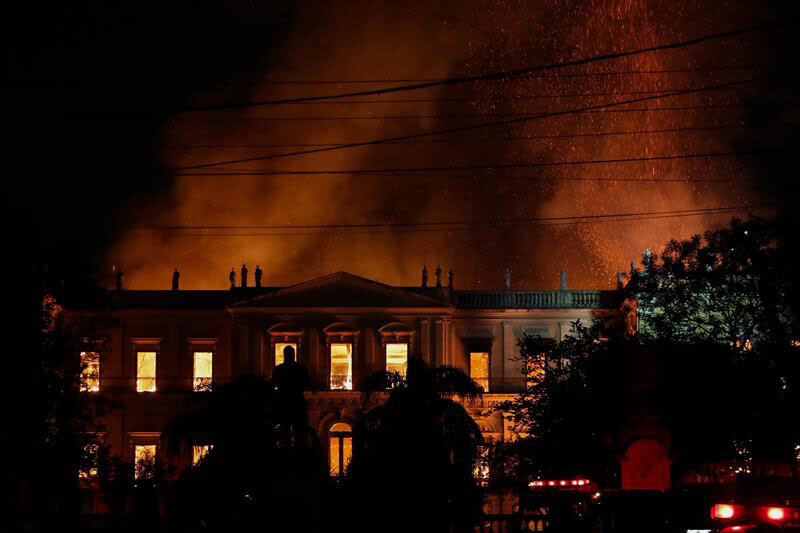 Museo Nacional de Brasil completa un año desde su destrucción por incendio