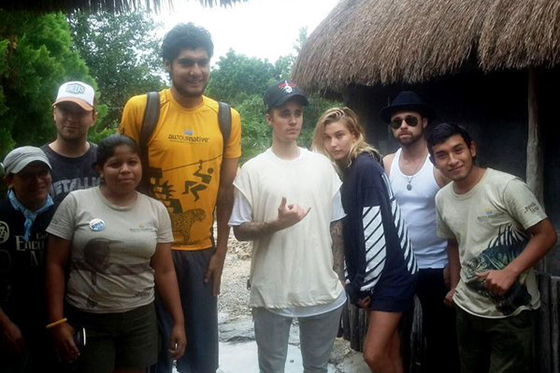 Justin Bieber y Hailey Baldwin fueron expulsados de las ruinas mayas