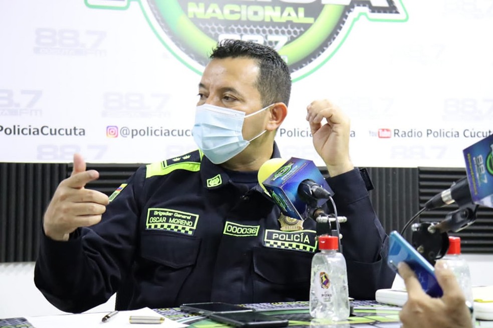 Comandante de la Policía en Cúcuta, general Óscar Moreno