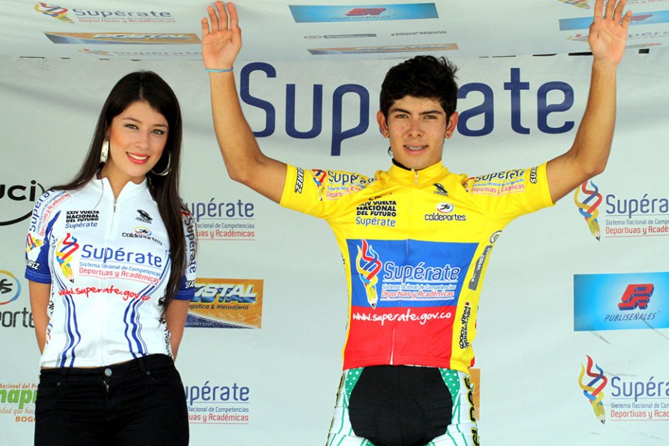 Jhon Rodríguez, primer líder de la Vuelta del Futuro
