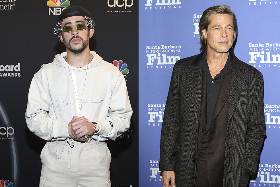 VIDEO: ¡Otra pelea de famosos! Bad Bunny y Brad Pitt se van a los golpes. Por qué?