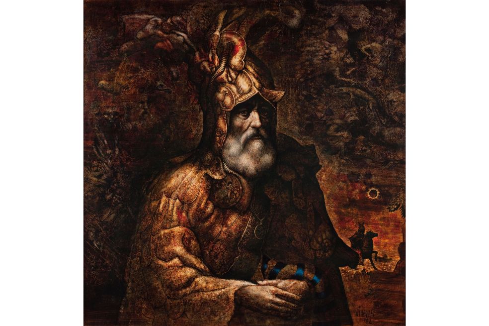 Obra "El viejo guerrero", de 1982.