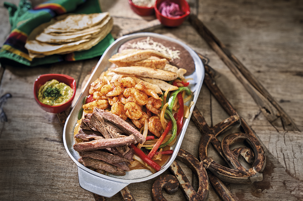 Fajitas mixtas para consentir a papá
