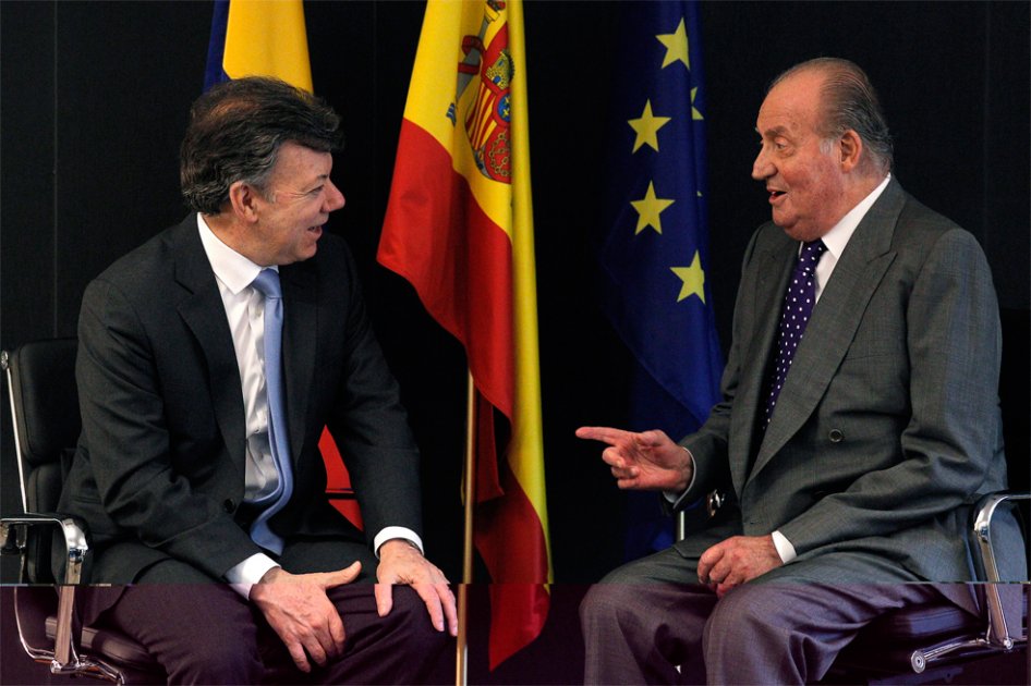 Santos ya se reunió con el Rey Juan Carlos I