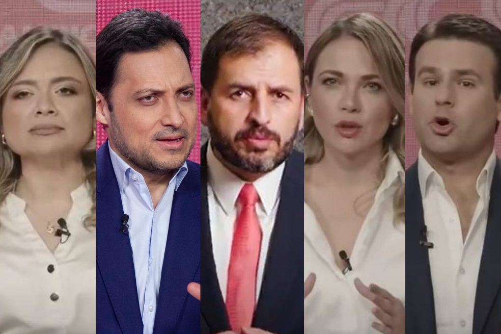 Los congresistas Lina María Garrido, Carlos Fernando Motoa, Andrés Forero, Carolina Arbeláez y Jorge Benedetti fueron los voceros de sus respectivos partidos.