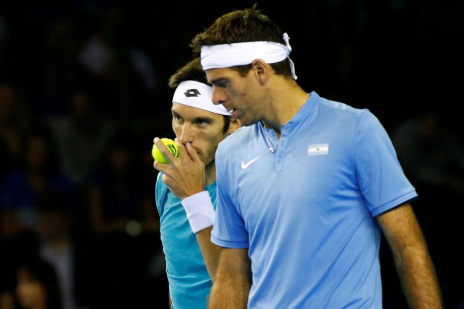 Juan Martín del Potro lidera a la selección de Argentina en la final de la Copa Davis. Foto: AFP