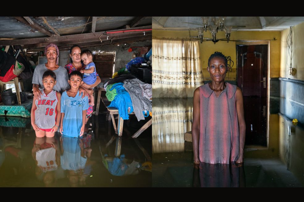 Premio a la Imagen en Movimiento: Gideon Mendel ganó por su trabajo cinematográfico que documenta a comunidades de todo el mundo que viven las consecuencias de las inundaciones y el desplazamiento climático.