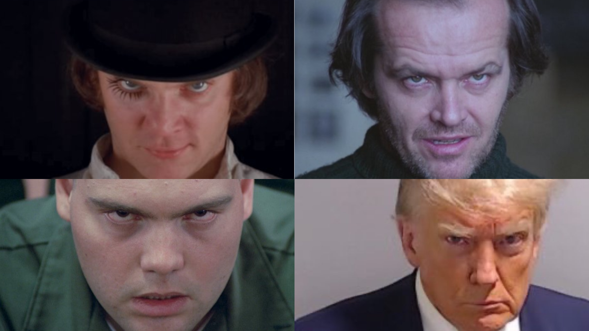 Donald Trump y la “mirada Kubrick” en su foto policial: ¿qué significa?
