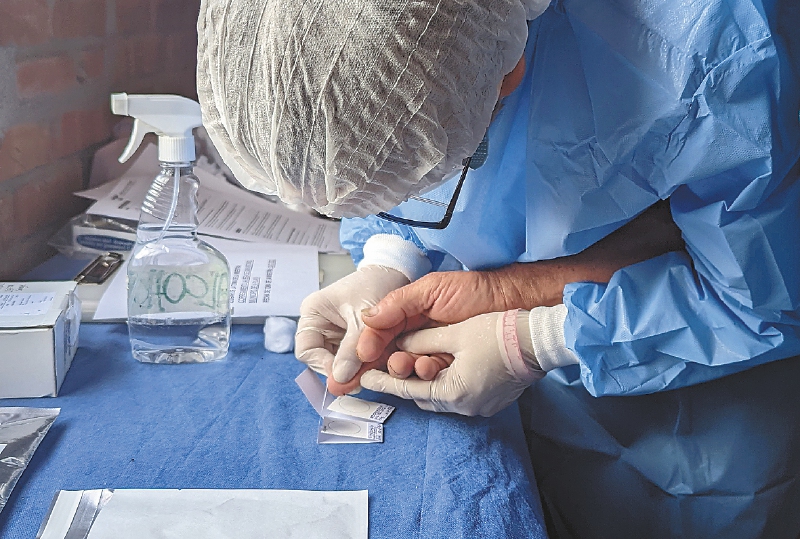 Se adelantan tomas de muestras para identificar los cuerpos encontrados. / Cortesía: UBPD