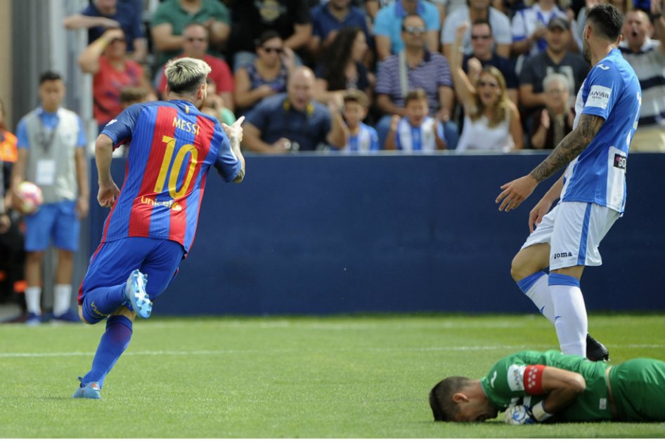 Con Messi como figura, Barcelona goleó 5-1 al Leganés