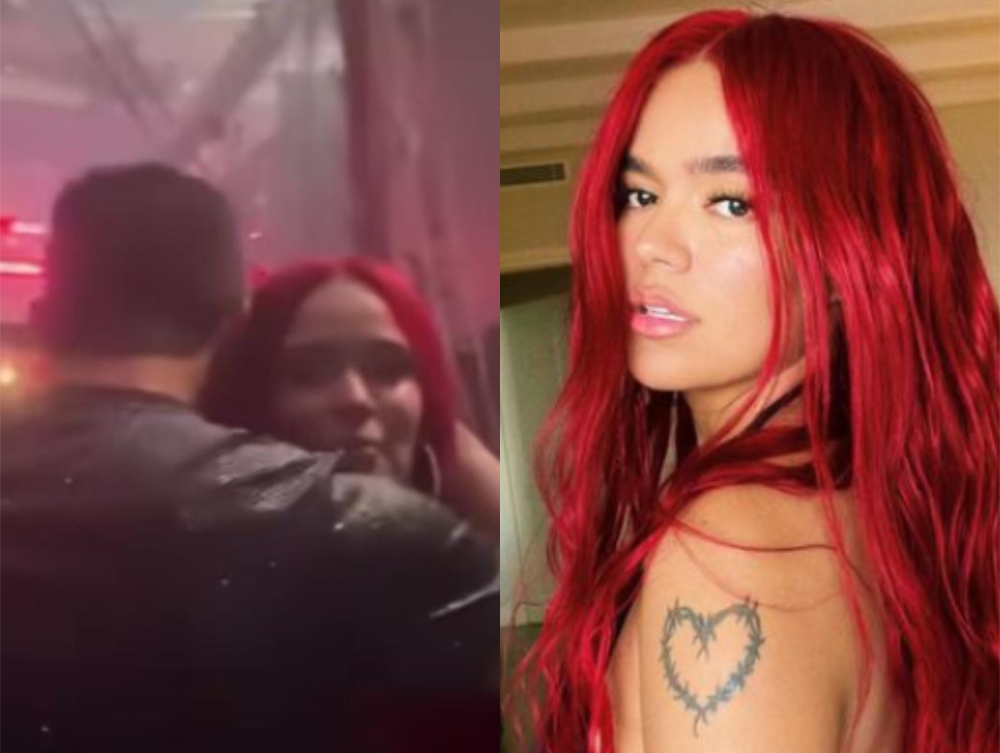 Jhonny Rivera en el concierto de Karol G