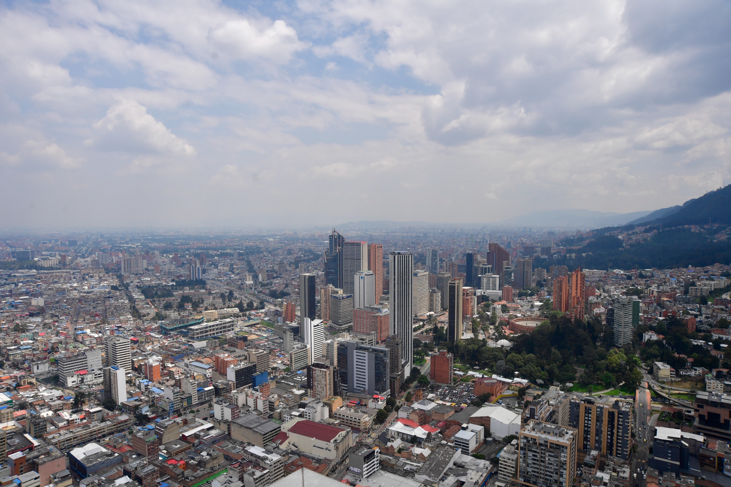 Vista del centro de la ciudad desde la torre sur del complejo Bacatá.