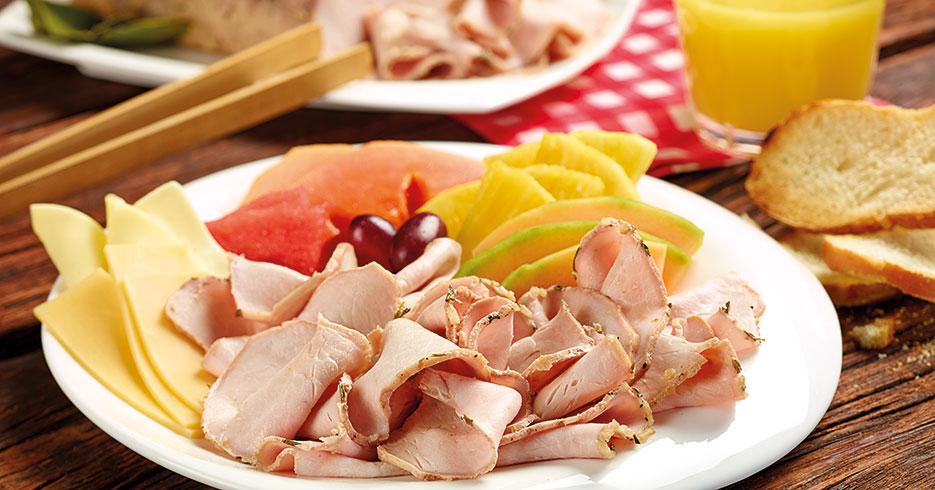 Receta del día: Jamón casero de lomo de cerdo y frutas