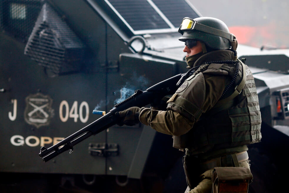 La cuestionada actuación de los militares en las protestas de Chile