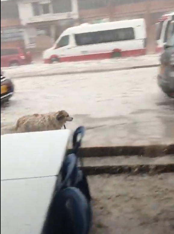 Granizada provocó inundaciones en La Calera y algunas zonas de Bogotá
