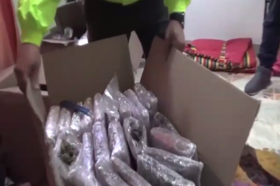 Incautada más de media tonelada de marihuana en el sur de Bogotá