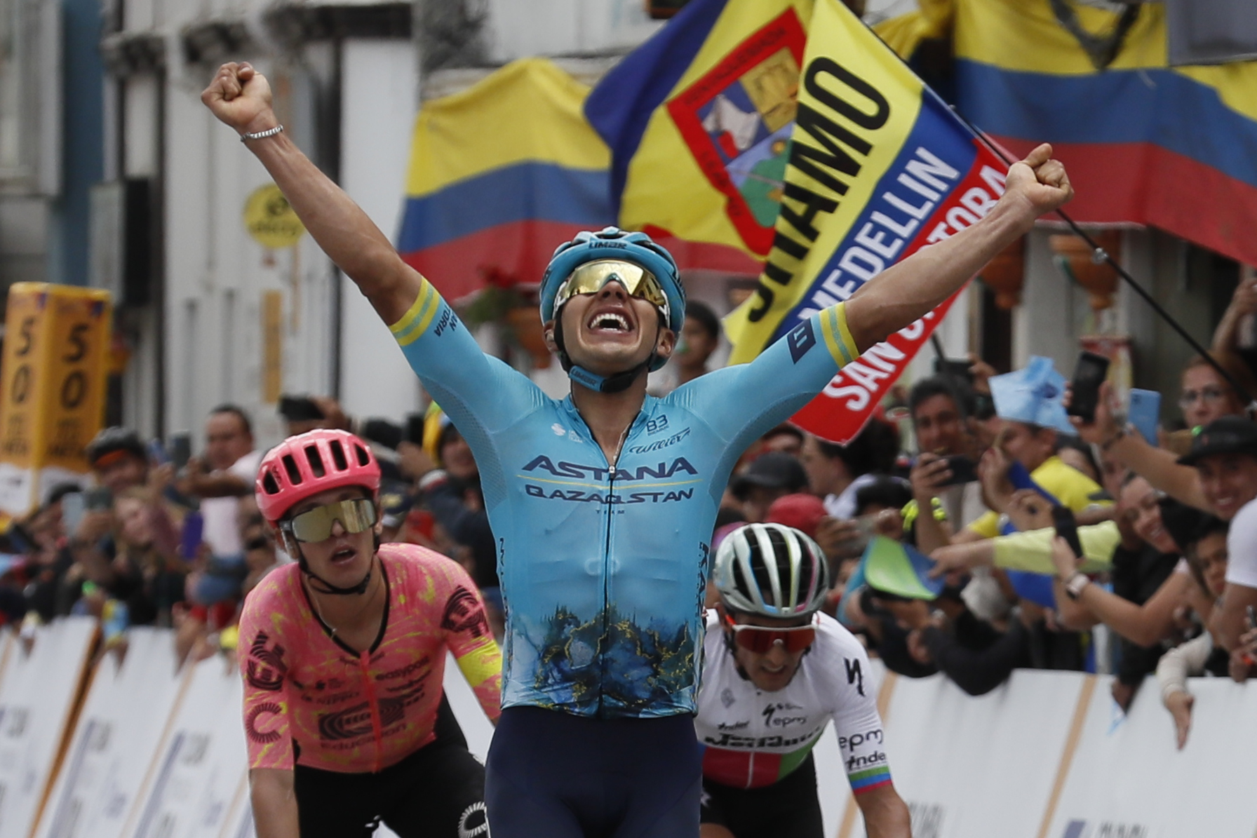 Harold Tejada, triunfazo y liderato en la segunda etapa del Tour Colombia 2024