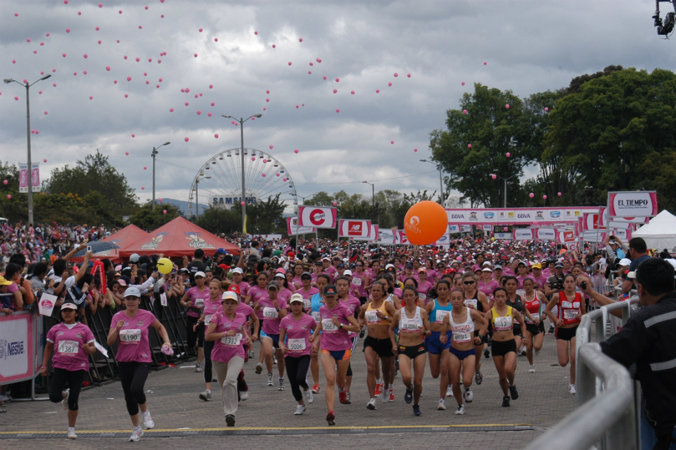 Este domingo se correrá en Bogotá la Carrera de la Mujer