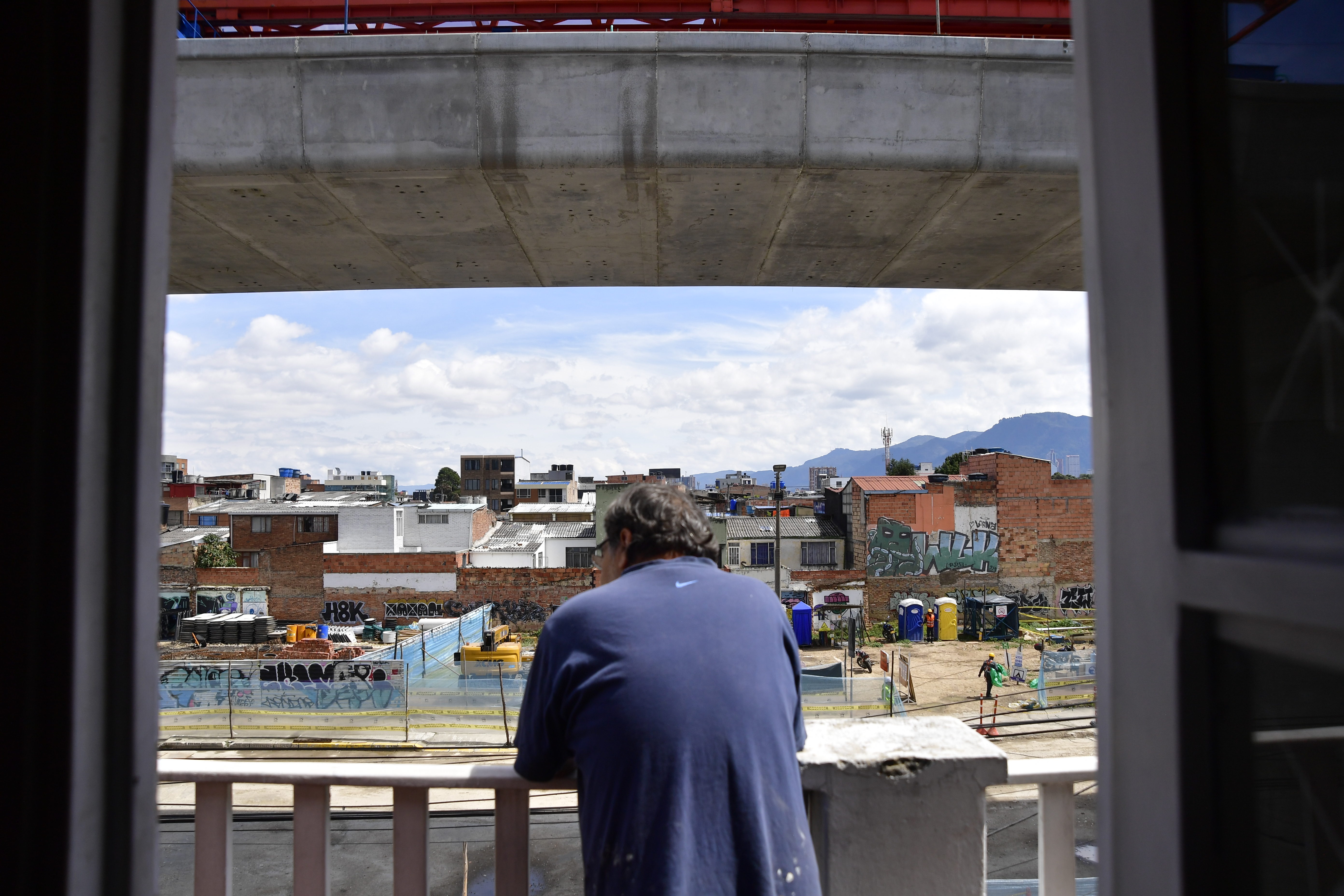 Así es vivir frente a las obras del metro de Bogotá