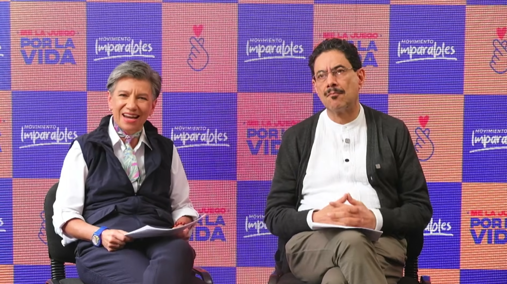 Claudia López e Iván Cepeda