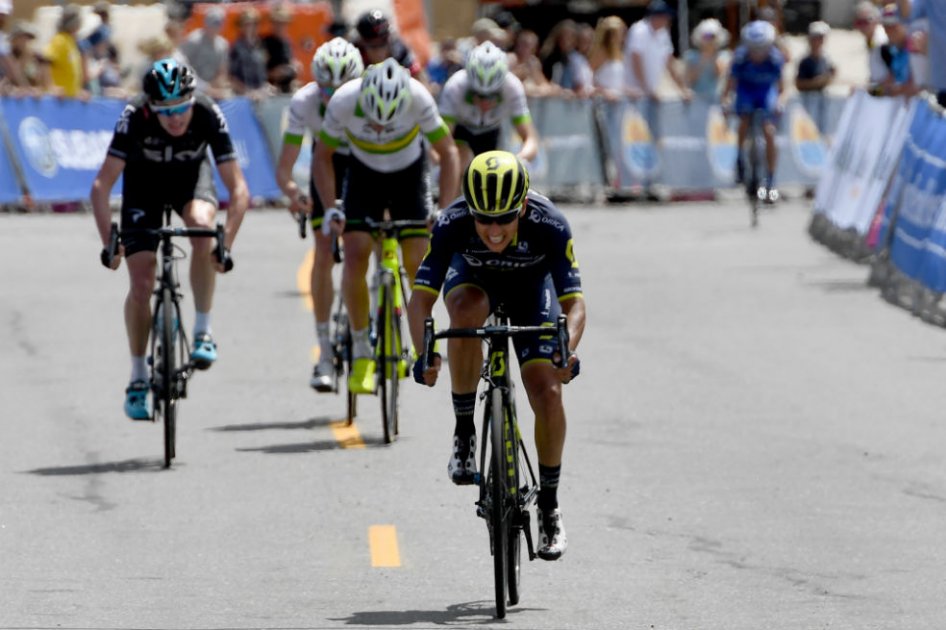 Esteban Chaves, pedalista del Orica Scott. Foto: AFP