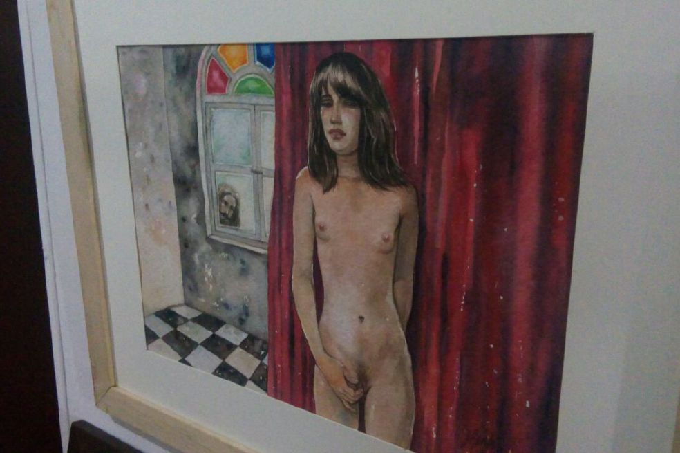 Uno de los cuadros que están en el Museo de Arte Erótico (Marea). / Cortesía