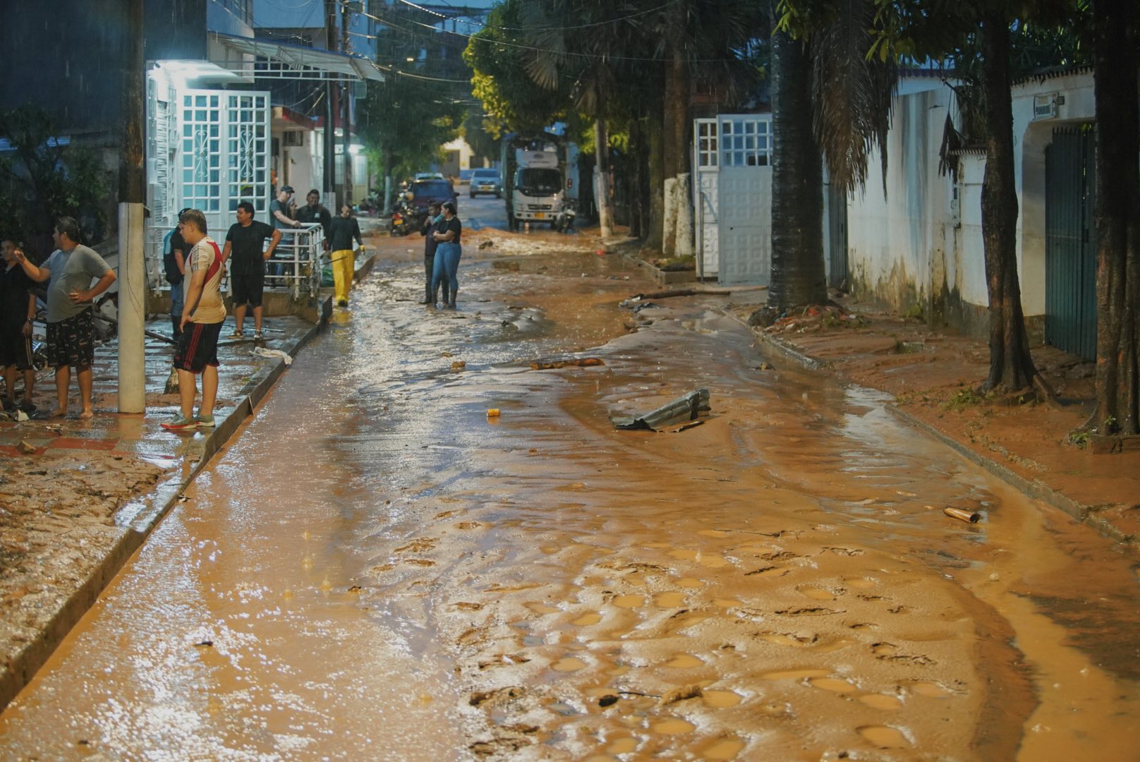 Emergencia por lluvias en Melgar
